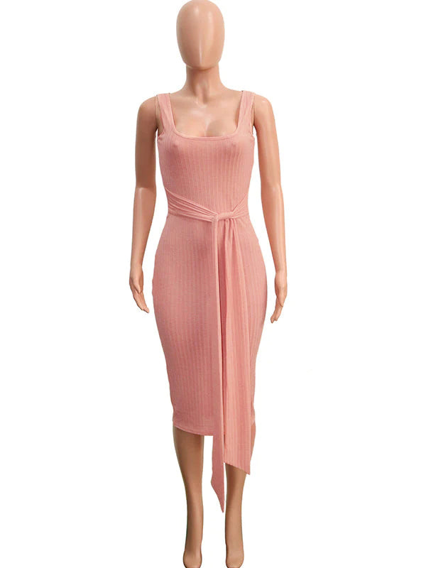 Vestido Midi Premamá Tipo Con Jersey Sin Hombros, Fajas Y Cardigan Para Baby Shower