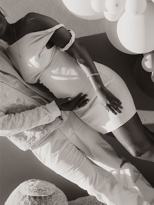 Albaricoque Irregular Neck Hombro Asimétrico Entallado Elegante Vestidos Corto Para Baby Shower