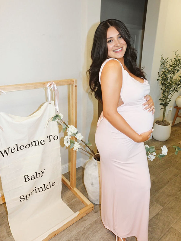 Vestido Largo Elegante De Maternidad Para Baby Shower