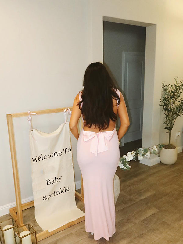 Vestido Largo Elegante De Maternidad Para Baby Shower