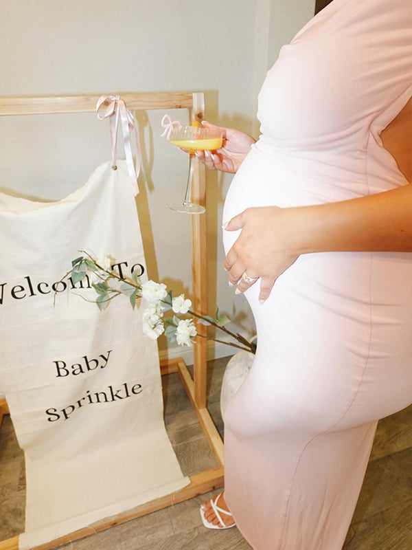 Vestido Largo Elegante De Maternidad Para Baby Shower