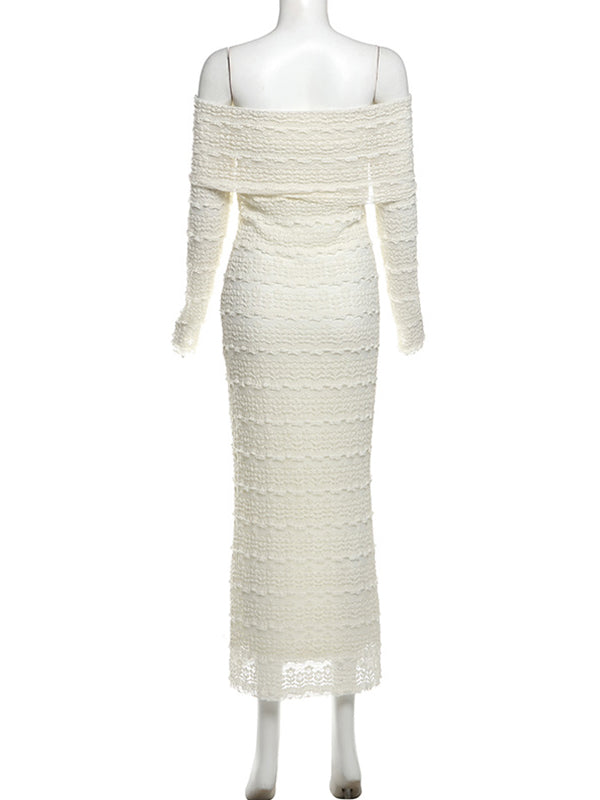 Vestido Largo Falbala Elegante De Maternidad Con Volantes Para Baby Shower