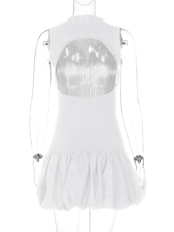 Vestido Mini de Maternidad Chic con sin Espalda para Baby Shower y Revelación de Género