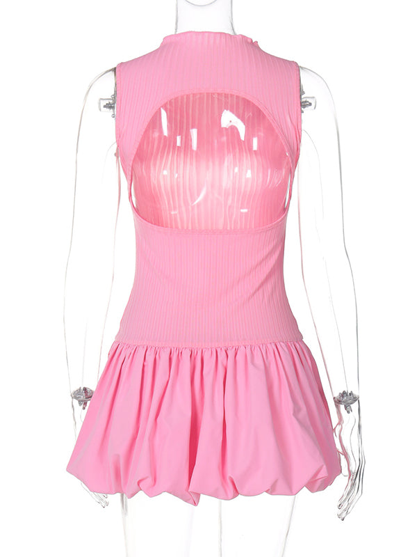Vestido Mini de Maternidad Chic con sin Espalda para Baby Shower y Revelación de Género