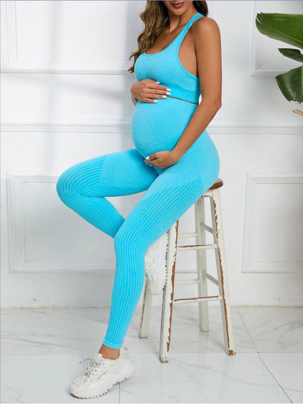 Leggings Deportivos De Dos Piezas, Pantalones Para Maternidad