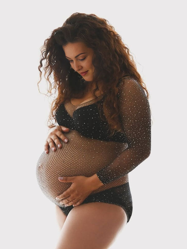 Mono premamá con Tul Diamante y Transparente para Fotografía