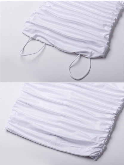 Vestido Midi de Maternidad con Tirantes , Espalda Descubierta y Volantes para Baby Shower