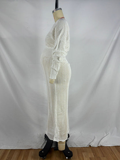 Vestido Para Embarazadas Con Génerodepunto, Calado Y Manga Farol