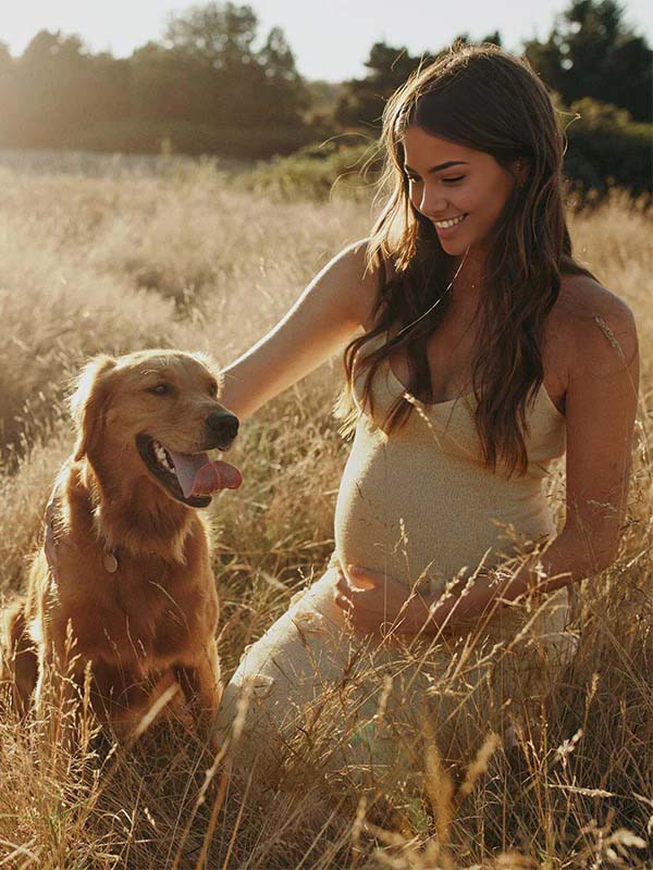 Escote Halter Espalda Descubierta Flores 3D Ganchillo Sirena Ajustado Elegante Para Baby Shower Maternidad Vestido Largo