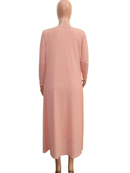 Vestido Midi Premamá Tipo Con Jersey Sin Hombros, Fajas Y Cardigan Para  Baby Shower