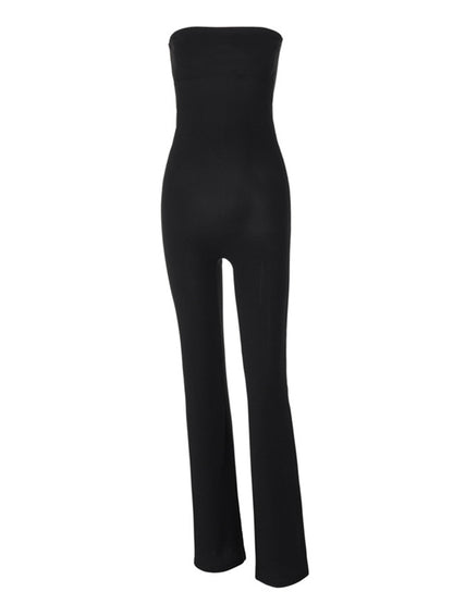 Mono Casual De Maternidad Negro Con Tirantes Y Campana