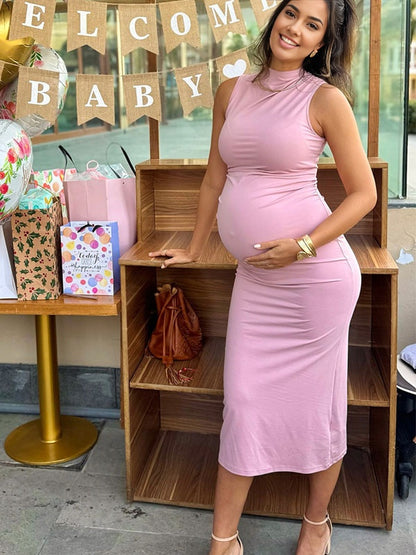 Ajustado Sin Mangas Elegante Clásico Baby shower vestidos para embarazadas