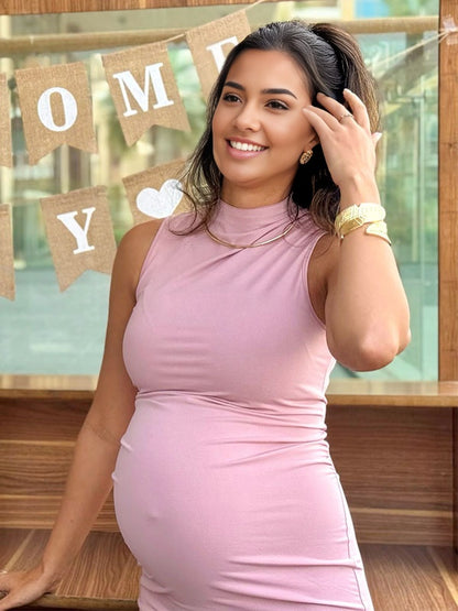 Ajustado Sin Mangas Elegante Clásico Baby shower vestidos para embarazadas