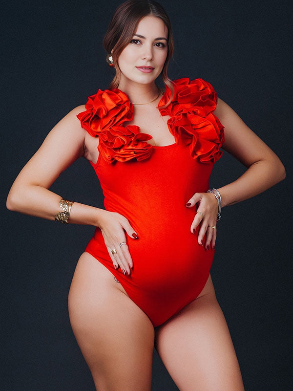 flores 3D Elegante Fotografía Mono premamá