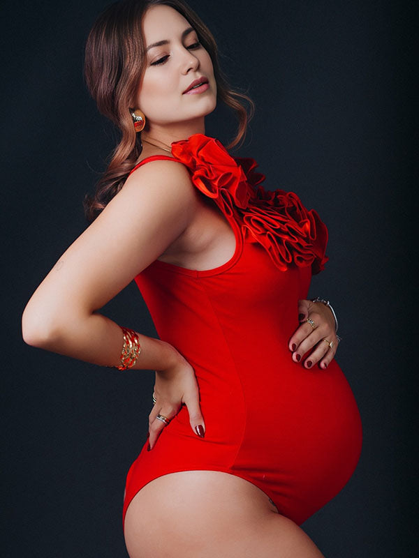 flores 3D Elegante Fotografía Mono premamá