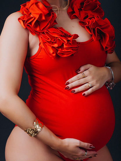 flores 3D Elegante Fotografía Mono premamá