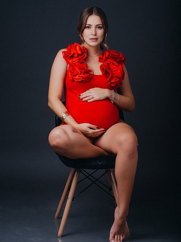 flores 3D Elegante Fotografía Mono premamá