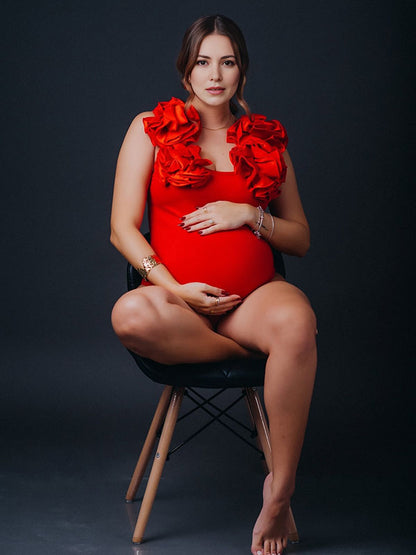 flores 3D Elegante Fotografía Mono premamá