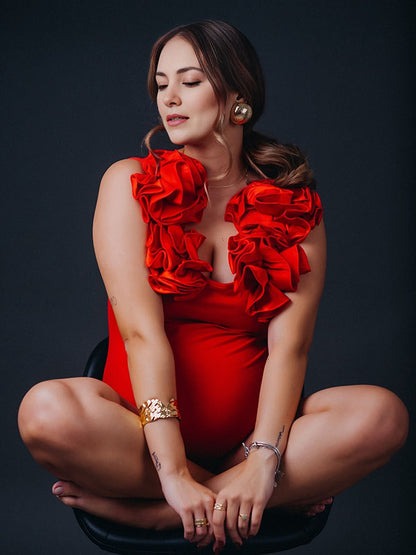 flores 3D Elegante Fotografía Mono premamá