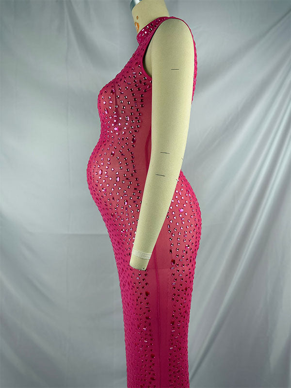 Vestido Maxi de Maternidad de Ajustado a la Moda para Baby Shower